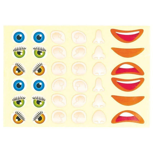 Pochette de 360 gommettes visage assorties - Ma Rentrée Facile