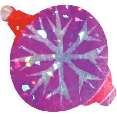 Pochette de 376 gommettes boules de Noël holographique - Ma Rentrée Facile
