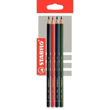 Pochette de 4 crayons effaçable Stabilo All assortis - Ma Rentrée Facile