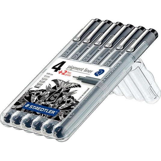 Pochette de 4 feutres à pigmentation liner 308 Schneider noir - Ma Rentrée Facile