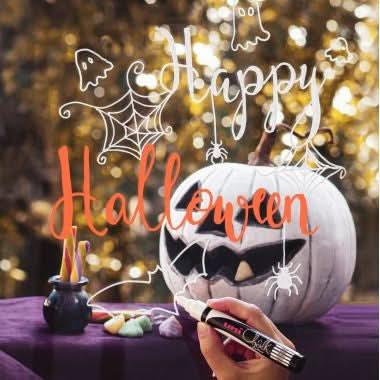 Pochette de 4 marqueurs craie Chalk pointe biseauté 8mm assortis - Ma Rentrée Facile