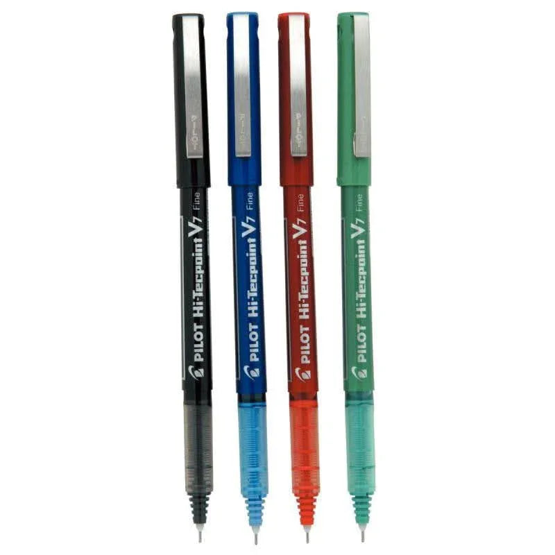 Pochette de 4 stylos V7 couleurs assorties - Ma Rentrée Facile