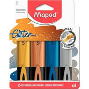 Pochette de 4 surligneurs Fluopeps métal - Ma Rentrée Facile