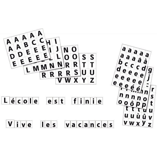 Pochette de 40 planches gommettes carrées de 40mm - Ma Rentrée Facile