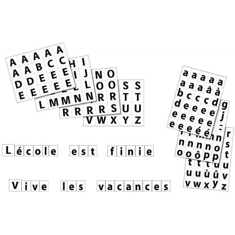 Pochette de 40 planches gommettes carrées de 40mm - Ma Rentrée Facile