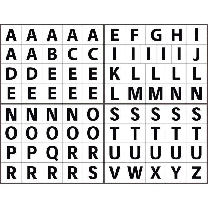 Pochette de 40 planches gommettes carrées de 40mm - Ma Rentrée Facile