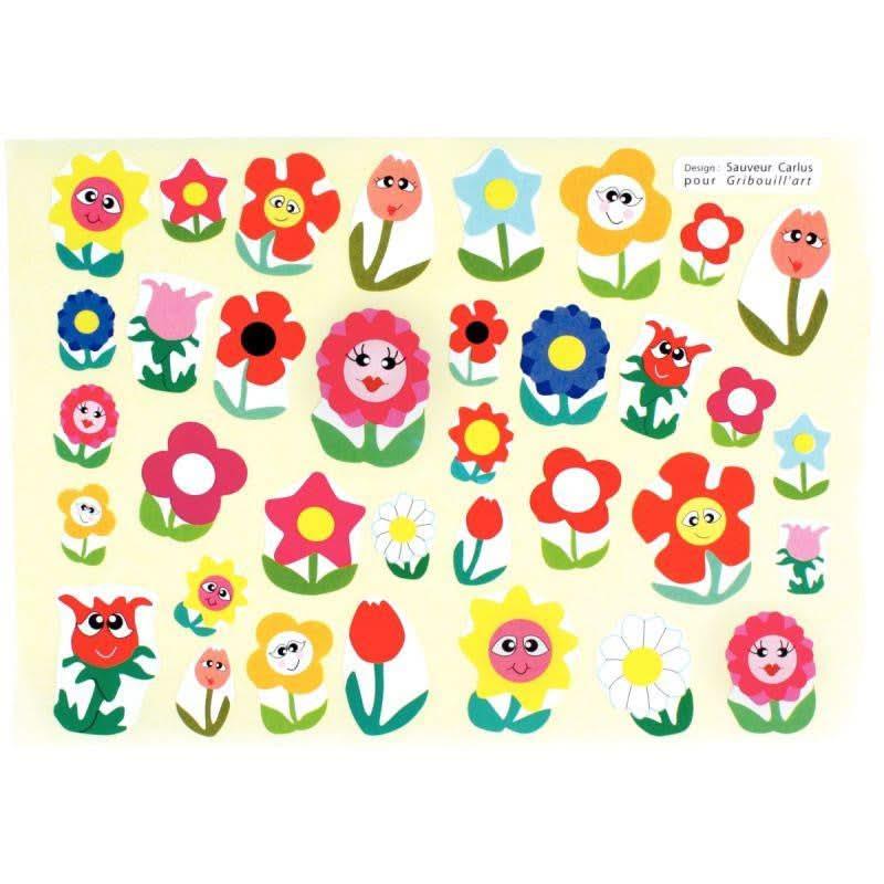 Pochette de 432 gommettes formes coeurs et fleurs - Ma Rentrée Facile