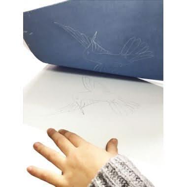 Pochette de 50 feuilles de papier décalquant assortis 21x29,7cm - Ma Rentrée Facile