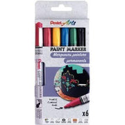 Pochette de 6 marqueurs peinture basic assortis Pentel Arts - Ma Rentrée Facile
