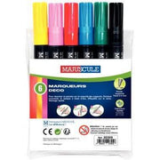 Pochette de 6 marqueurs peinture pointe moyenne Majuscule - Ma Rentrée Facile