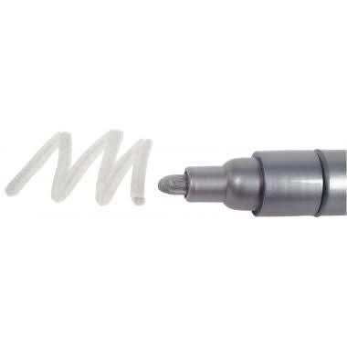 Pochette de 6 marqueurs peinture pointe moyenne or, argent et blanc - Ma Rentrée Facile