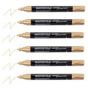 Pochette de 6 marqueurs permanents pointe large or - Ma Rentrée Facile