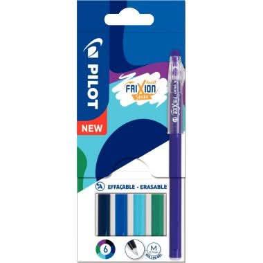 Pochette de 6 rollers effaçable Frixion ball stick tons froids - Ma Rentrée Facile