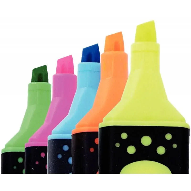 Pochette de 6 surligneurs larges grip MFirst assortis - Ma Rentrée Facile