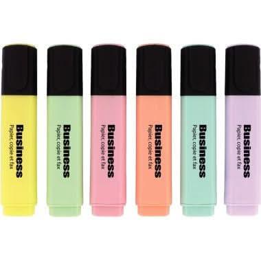 Pochette de 6 surligneurs pastel assortis - Ma Rentrée Facile