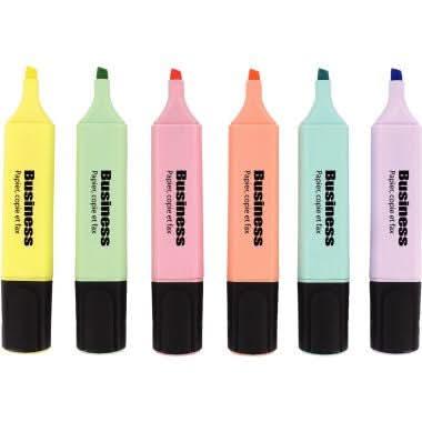 Pochette de 6 surligneurs pastel assortis - Ma Rentrée Facile