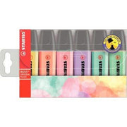 Pochette de 6 surligneurs STABILO BOSS pastel assortis - Ma Rentrée Facile