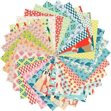 Pochette de 60 feuilles origami 20 x 20cm nippon Clairefontaine - Ma Rentrée Facile