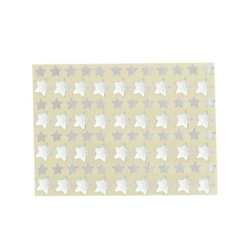 Pochette de 672 gommettes étoiles métallisées argentées - Ma Rentrée Facile