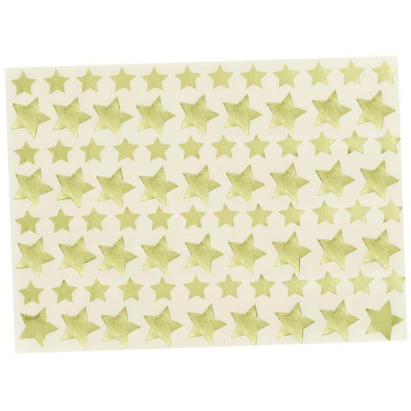 Pochette de 672 gommettes étoiles métallisées or - Ma Rentrée Facile