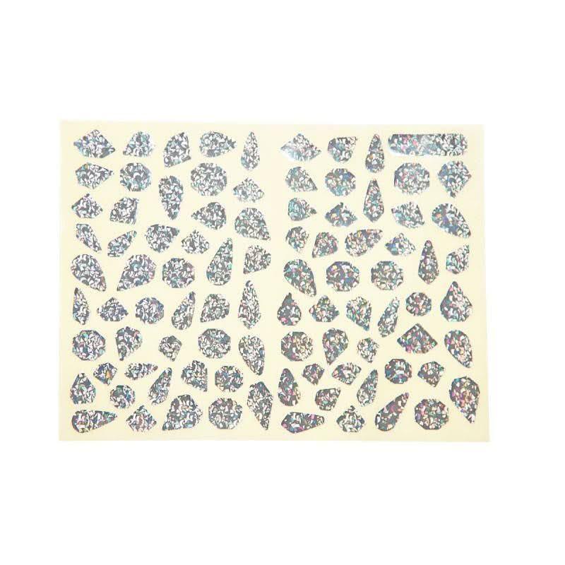 Pochette de 704 gommettes holographiques forme pierres précieuses - Ma Rentrée Facile
