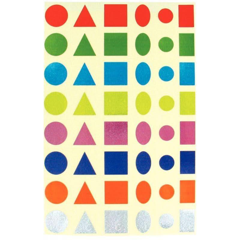 Pochette de 720 maxi gommettes géométriques holographiques assorties - Ma Rentrée Facile