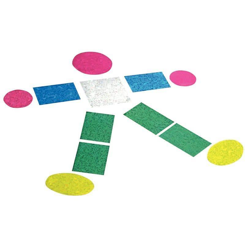 Pochette de 720 maxi gommettes géométriques holographiques assorties - Ma Rentrée Facile