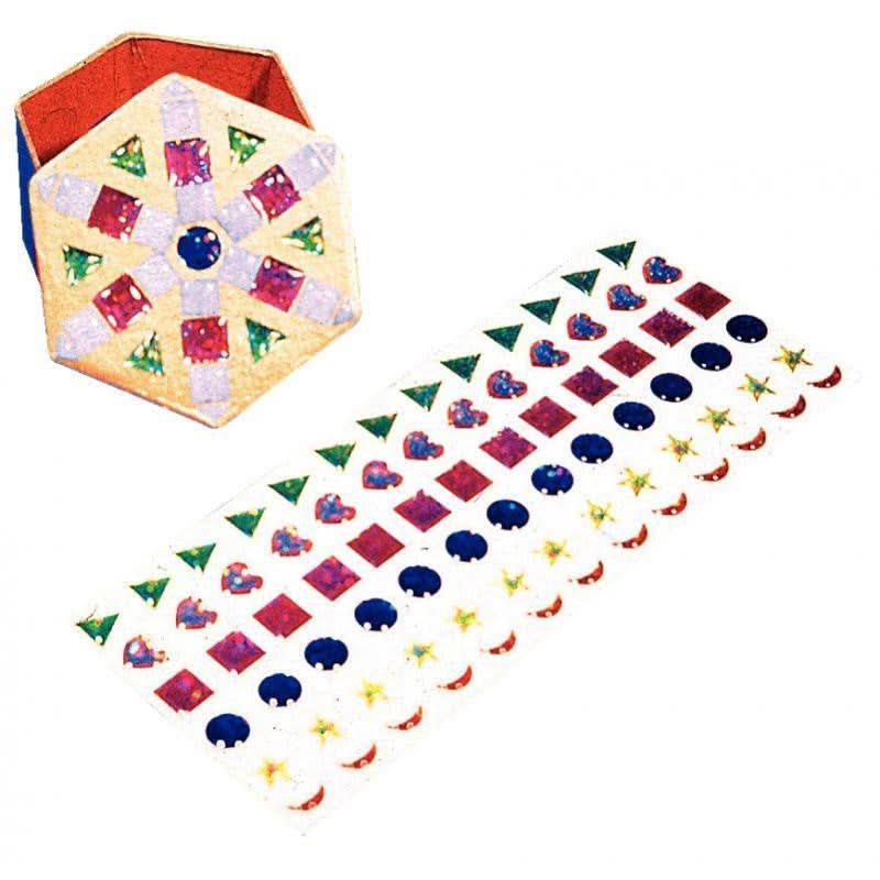 Pochette de 78 pierres Époxy adhésives holographiques assortis - Ma Rentrée Facile