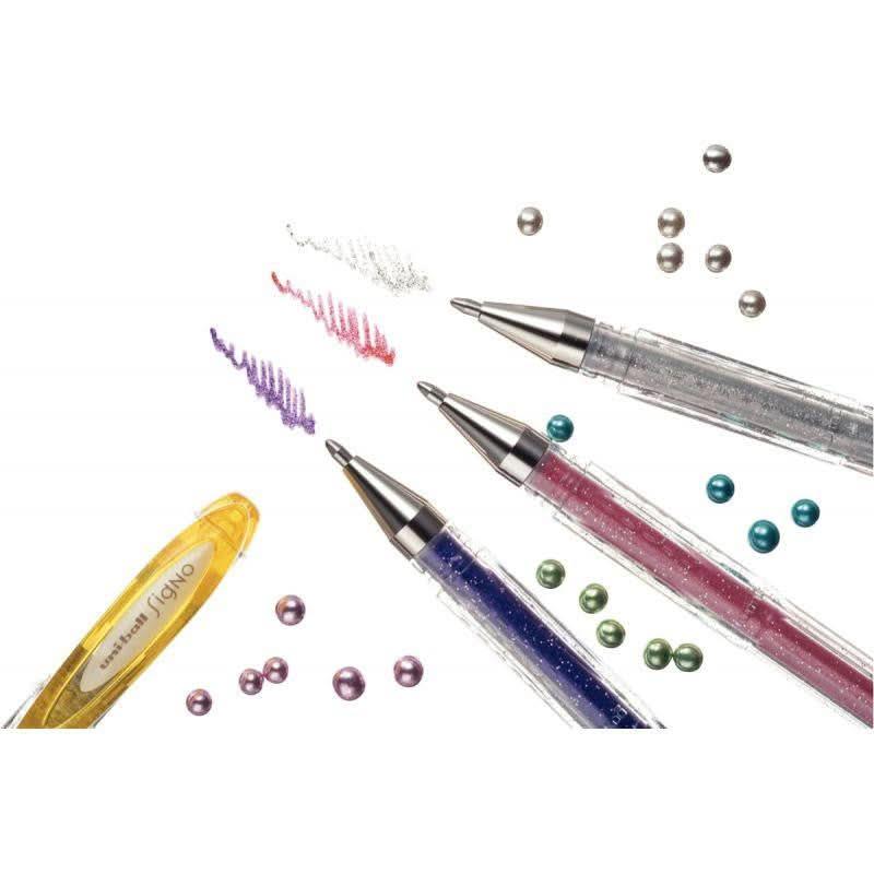 Pochette de 8 stylos gel Signo pailletés - Ma Rentrée Facile