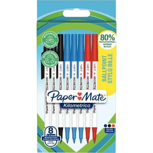 Pochette de 8 stylos Kilométrico assortis - Ma Rentrée Facile