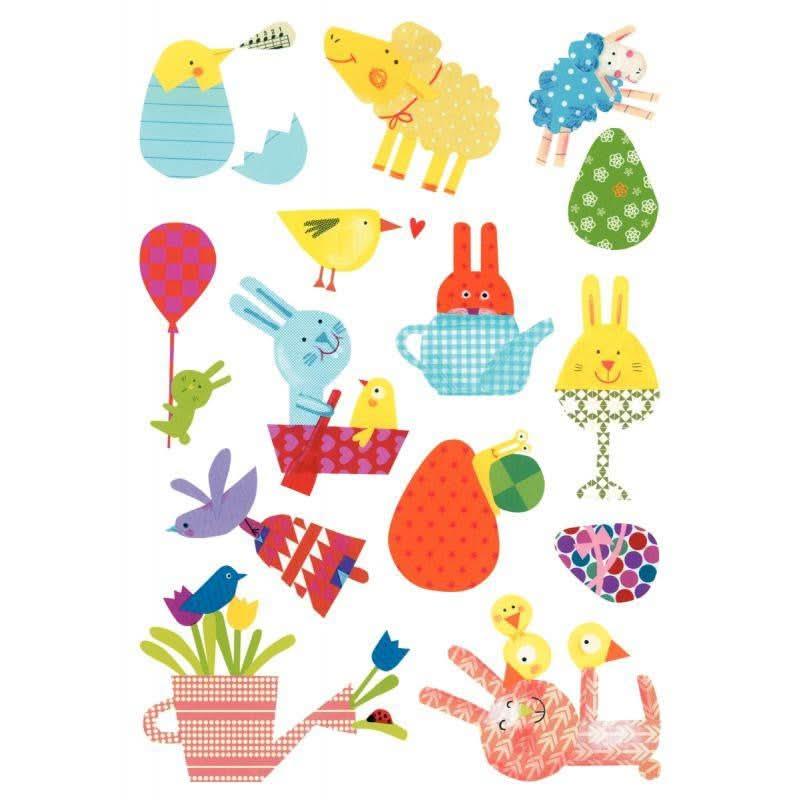 Pochette de 84 maxi gommettes Baby pâques, adhésives repositionnables - Ma Rentrée Facile