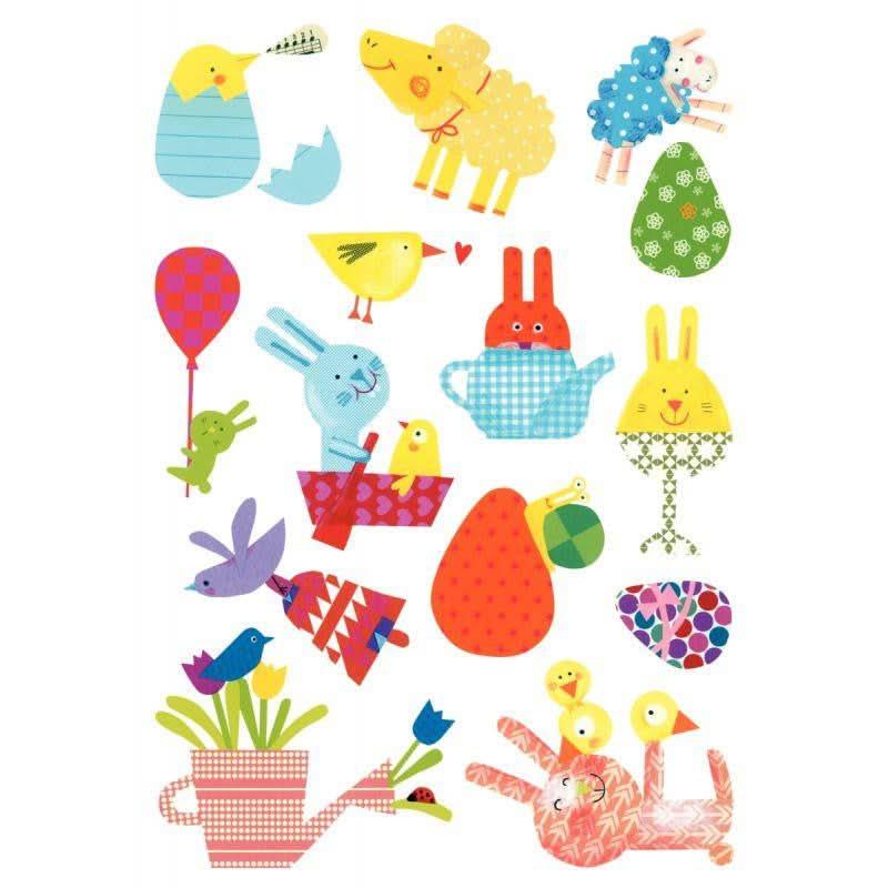 Pochette de 84 maxi gommettes Baby pâques, adhésives repositionnables - Ma Rentrée Facile