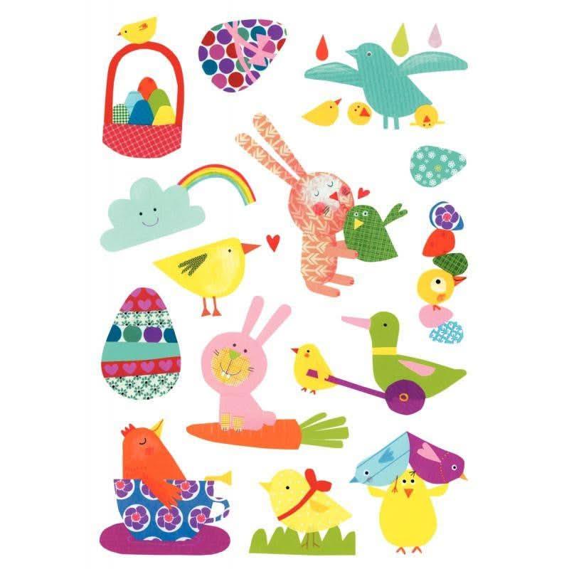 Pochette de 84 maxi gommettes Baby pâques, adhésives repositionnables - Ma Rentrée Facile