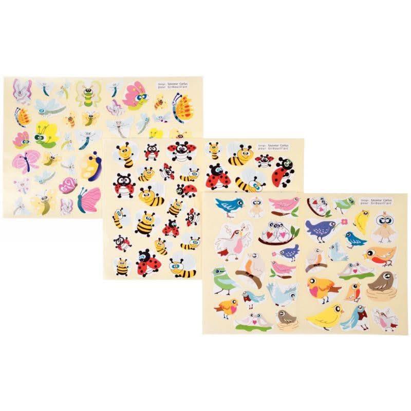 Pochette de 864 gommettes formes petites bêtes - Ma Rentrée Facile