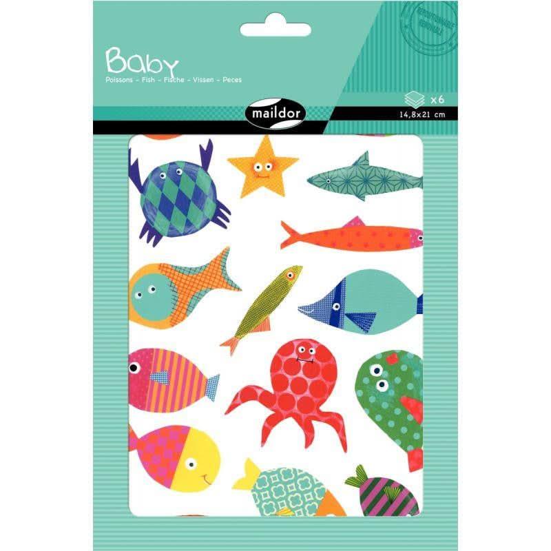 Pochette de 93 maxi gomettes baby poisson, adhésives repositionnables - Ma Rentrée Facile