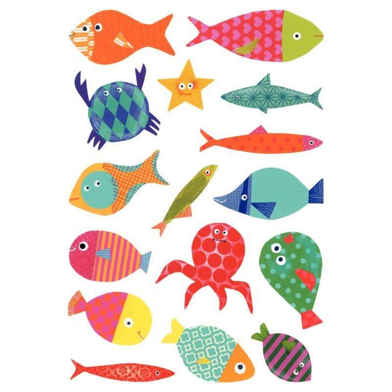 Pochette de 93 maxi gomettes baby poisson, adhésives repositionnables - Ma Rentrée Facile