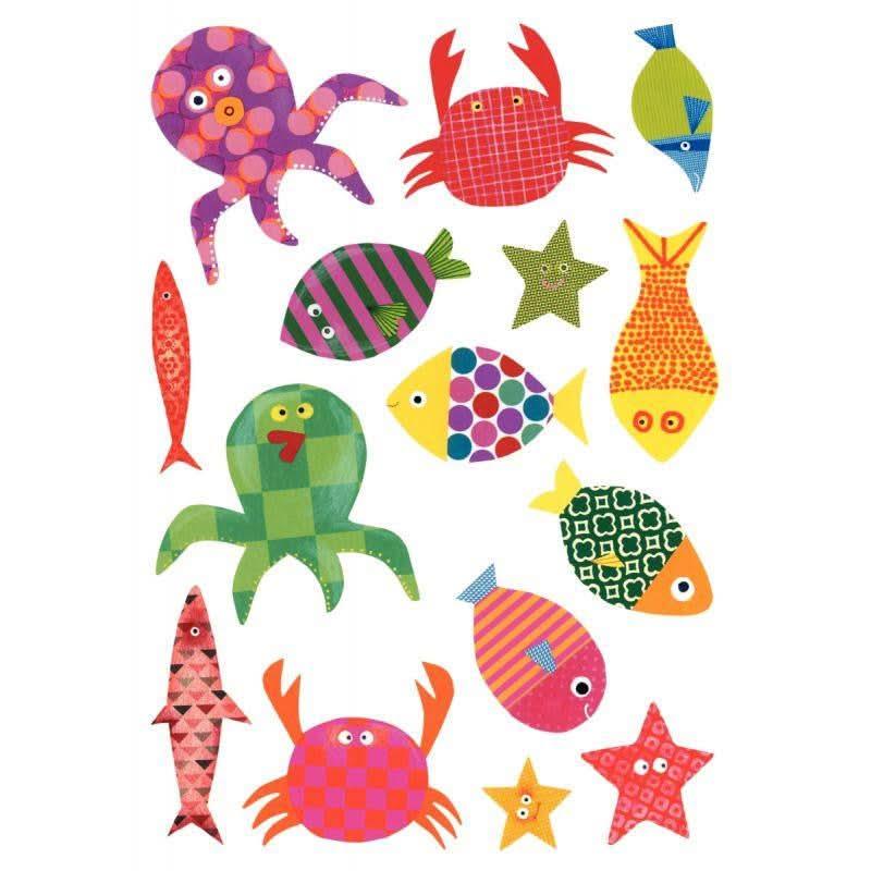 Pochette de 93 maxi gomettes baby poisson, adhésives repositionnables - Ma Rentrée Facile