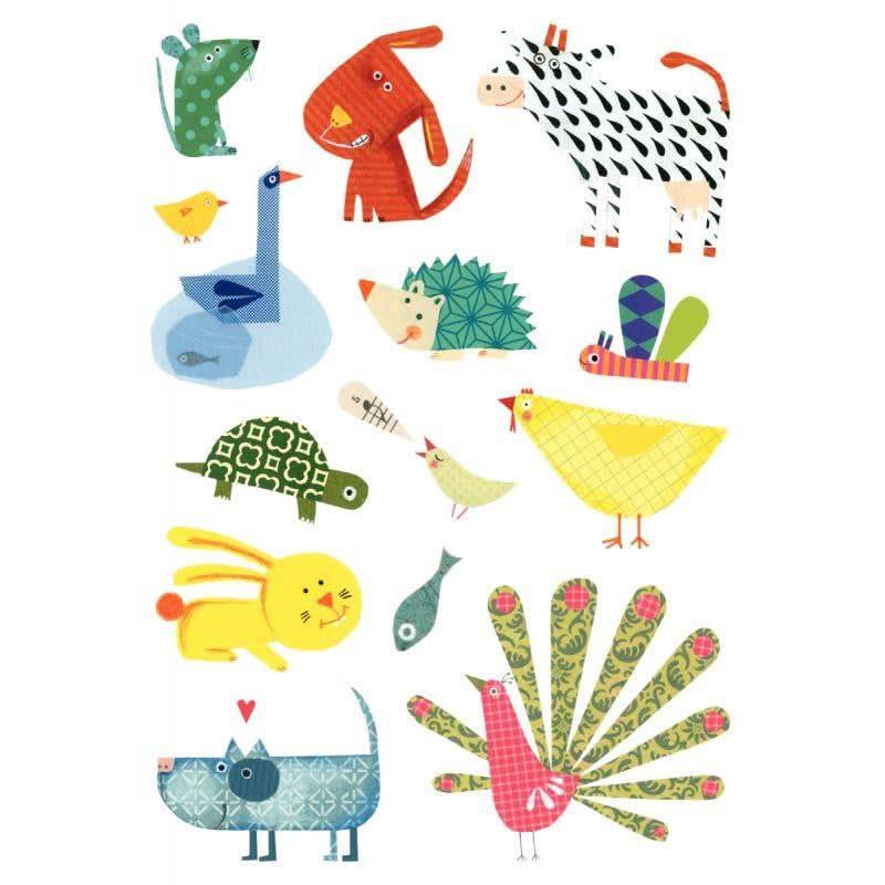 Pochette de 93 maxi gommettes animaux, adhésives repositionnables - Ma Rentrée Facile