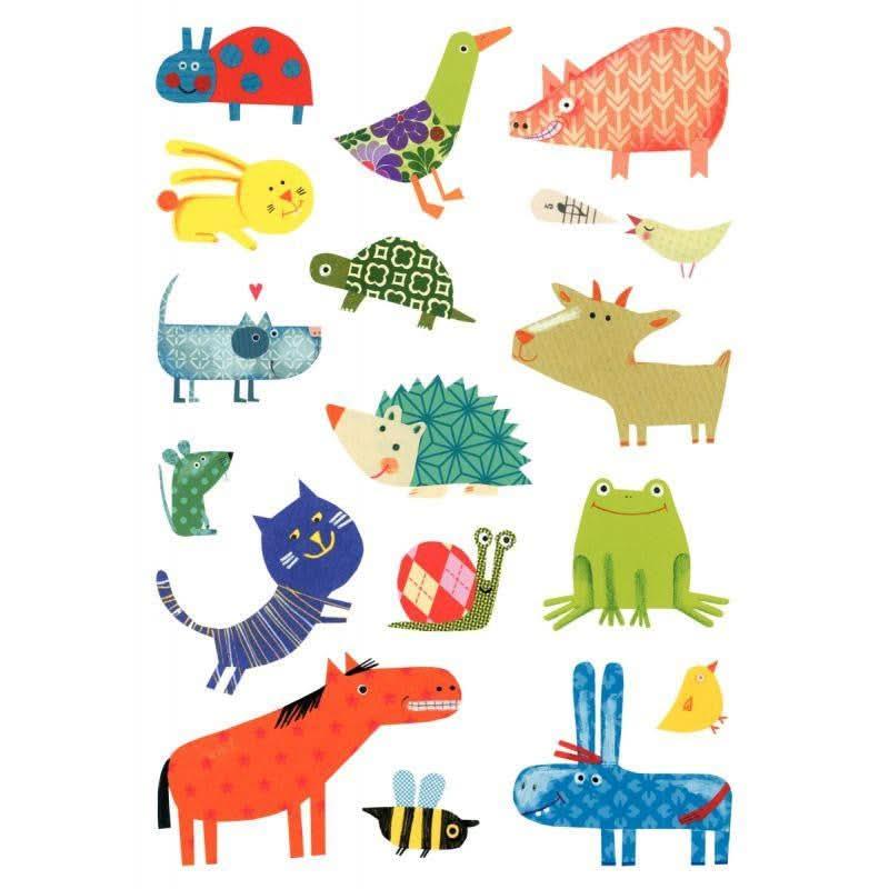 Pochette de 93 maxi gommettes animaux, adhésives repositionnables - Ma Rentrée Facile