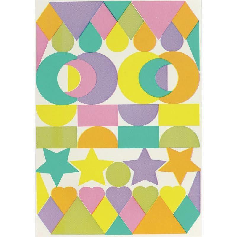 Pochette de 950 maxi gommettes adhésives repositionnables formes géométriques - Ma Rentrée Facile