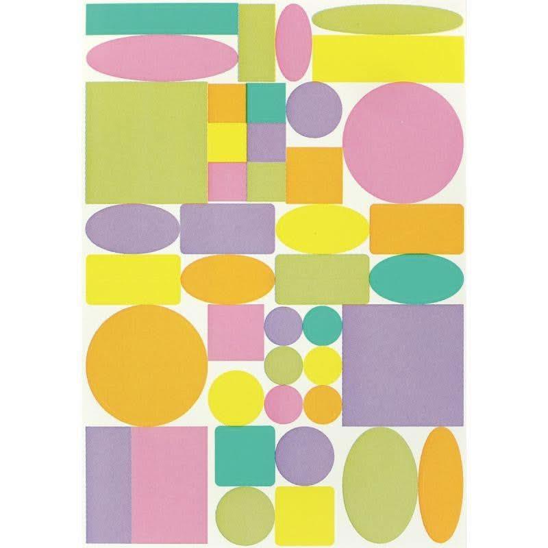 Pochette de 950 maxi gommettes adhésives repositionnables formes géométriques - Ma Rentrée Facile