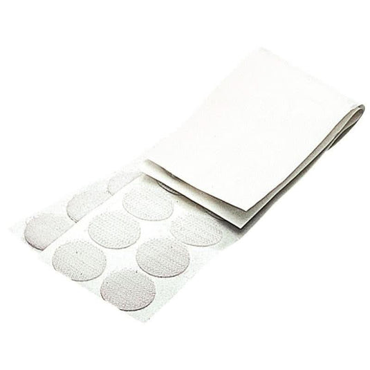 Pochette pastilles de Velcro super adhésif blanc, diamètre 20mm (24 males et 24 femelles) - Ma Rentrée Facile