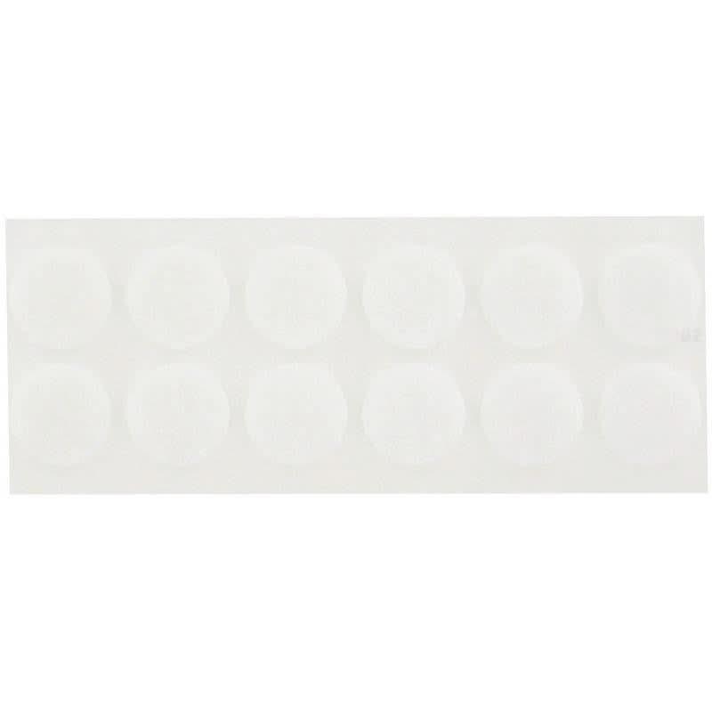 Pochette pastilles de Velcro super adhésif blanc, diamètre 20mm (24 males et 24 femelles) - Ma Rentrée Facile