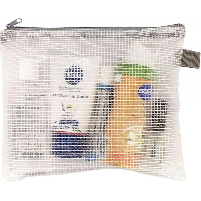 Pochette à zip 17,5x21cm en PVC renforcé semi-transparente - Ma Rentrée Facile