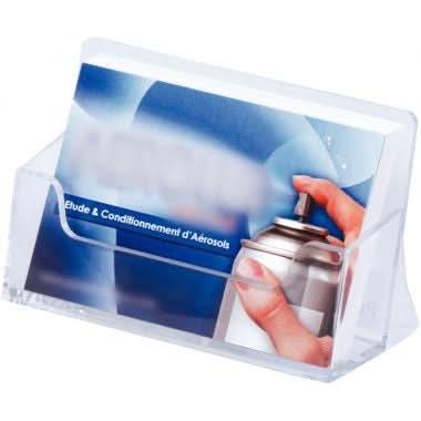 Porte-cartes de visite 1 compartiment transparent - Ma Rentrée Facile