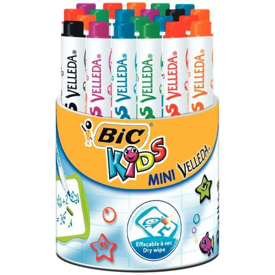 Pot 24 mini feutres Velleda kids 6 couleurs assorties - Ma Rentrée Facile
