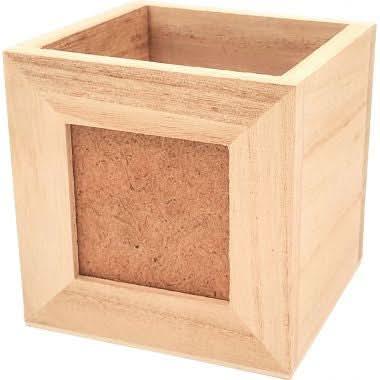 Pot à crayons cadre photo en bois - Ma Rentrée Facile