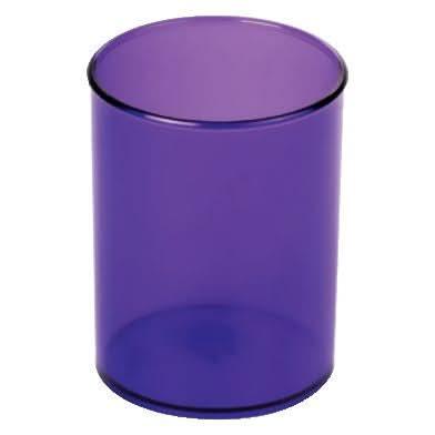 Pot à crayons lilas transparent - Ma Rentrée Facile