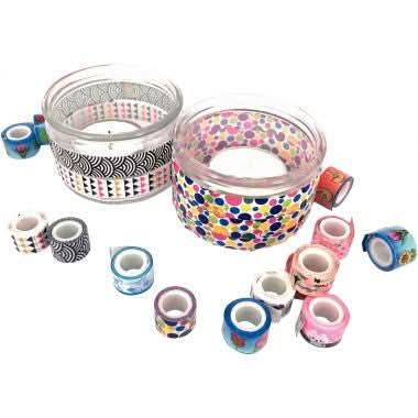 Pot de 100 rubans adhésifs fantaisie - Ma Rentrée Facile