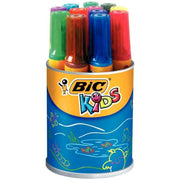 Pot de 12 marqueurs Bic Kids Décoralo pointe ogive - Ma Rentrée Facile